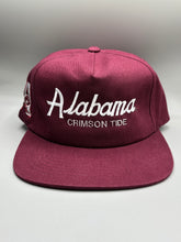 Load image into Gallery viewer, Alabama Script 100 Year Anniversary Limited Snapback Hat
