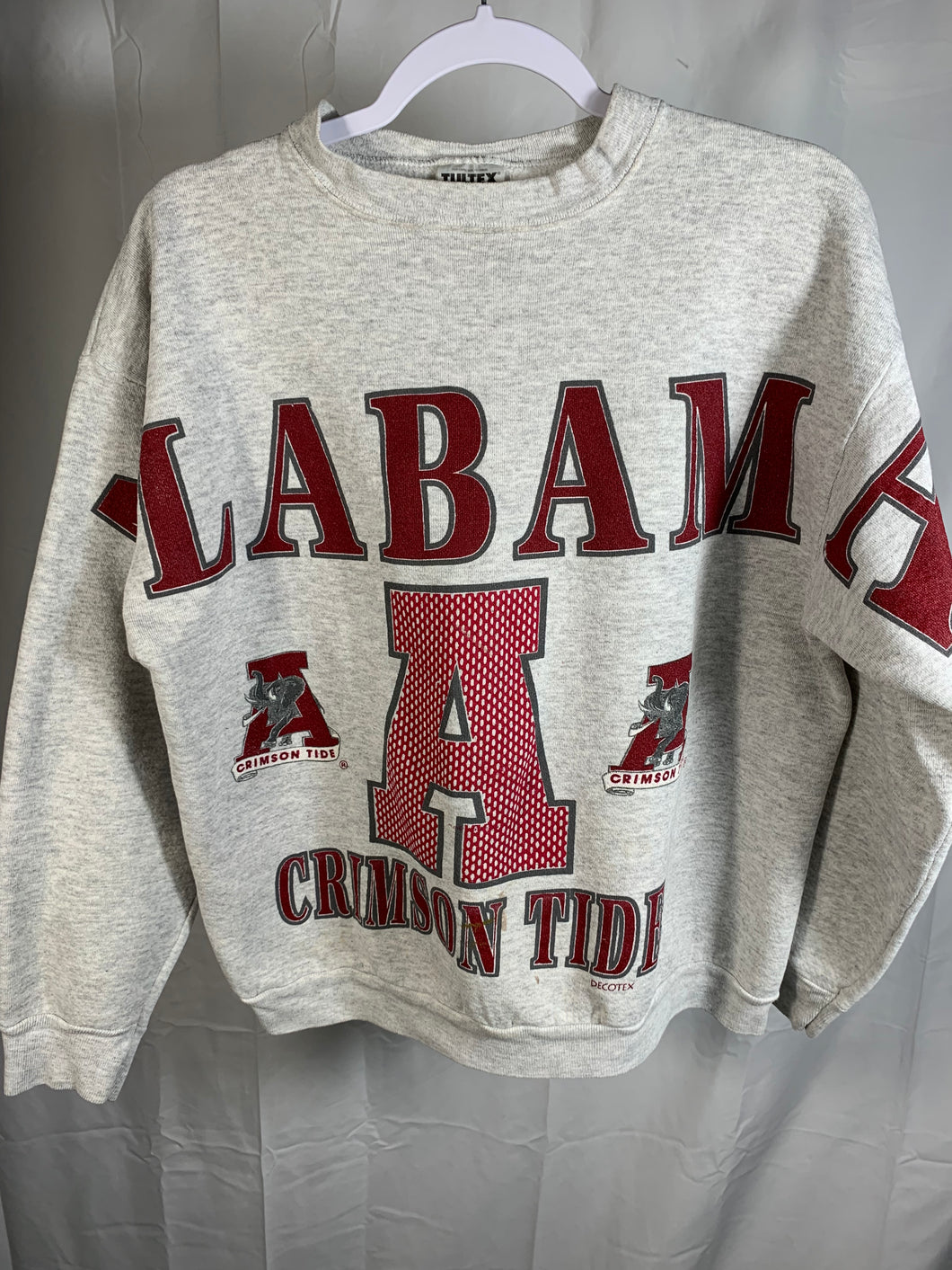 Vintage Alabama Grey Spellout Sweatshirt Medium