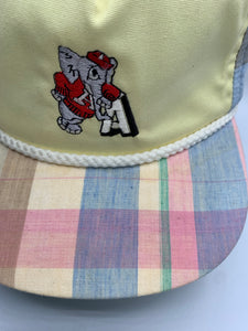 Vintage Alabama Big Al Plaid Strapback Hat
