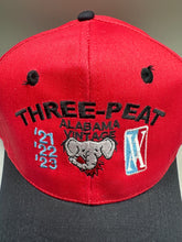 Load image into Gallery viewer, Alabama Vintage Three Peat 3-Year Anniversary Snapback Hat
