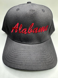 Alabama Vintage Cursive Script Custom Adjustable Cap