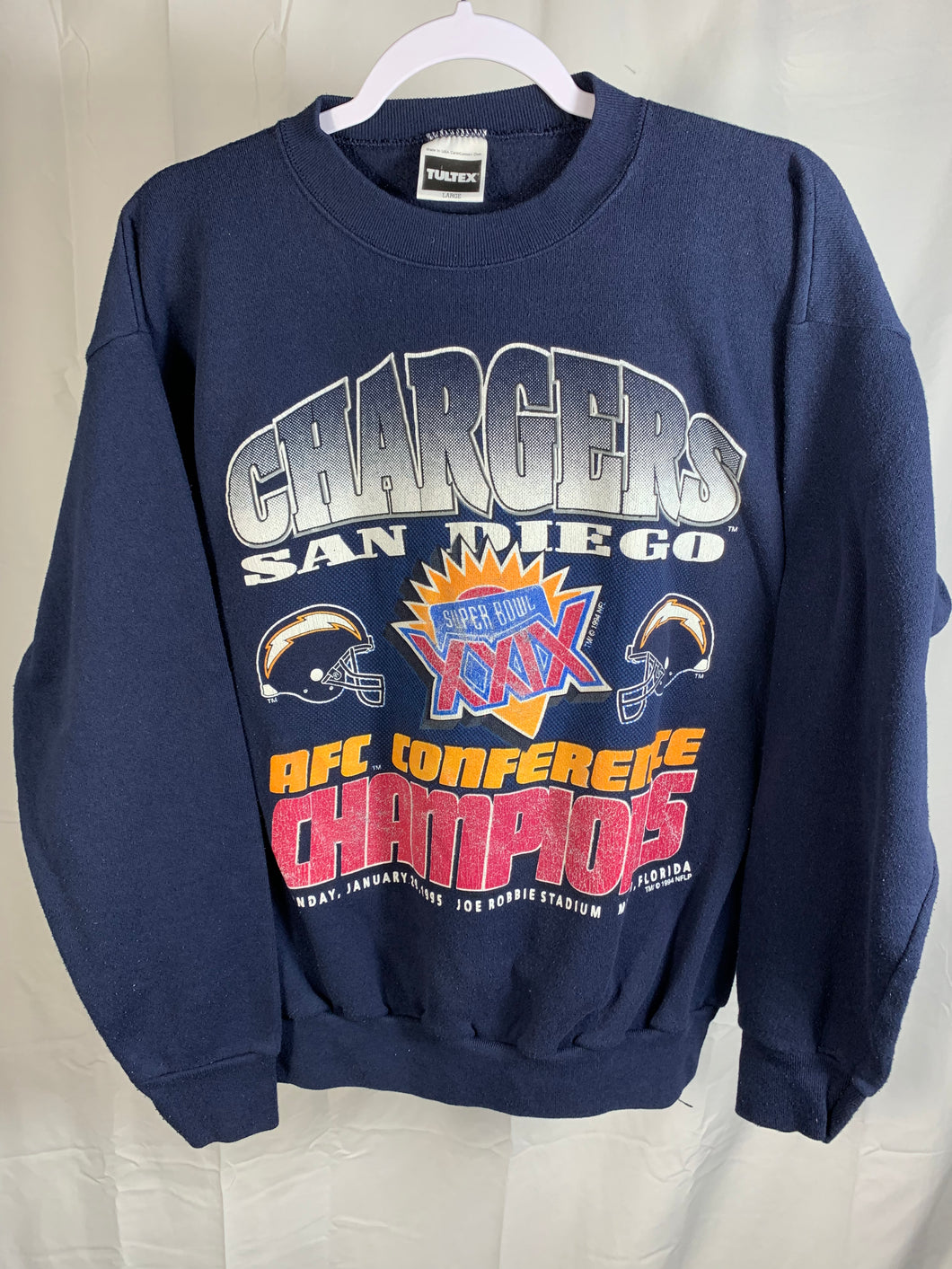 Vintage NFL Chargers Sweatshirt Medium Nonbama