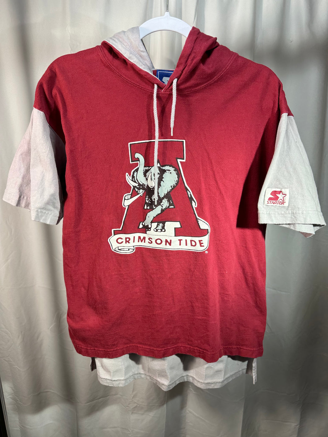 Vintage Alabama X Starter Hoodie T-Shirt Medium