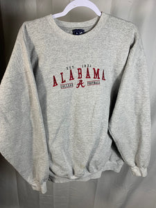 Vintage Alabama Embroidered Grey Sweatshirt Large