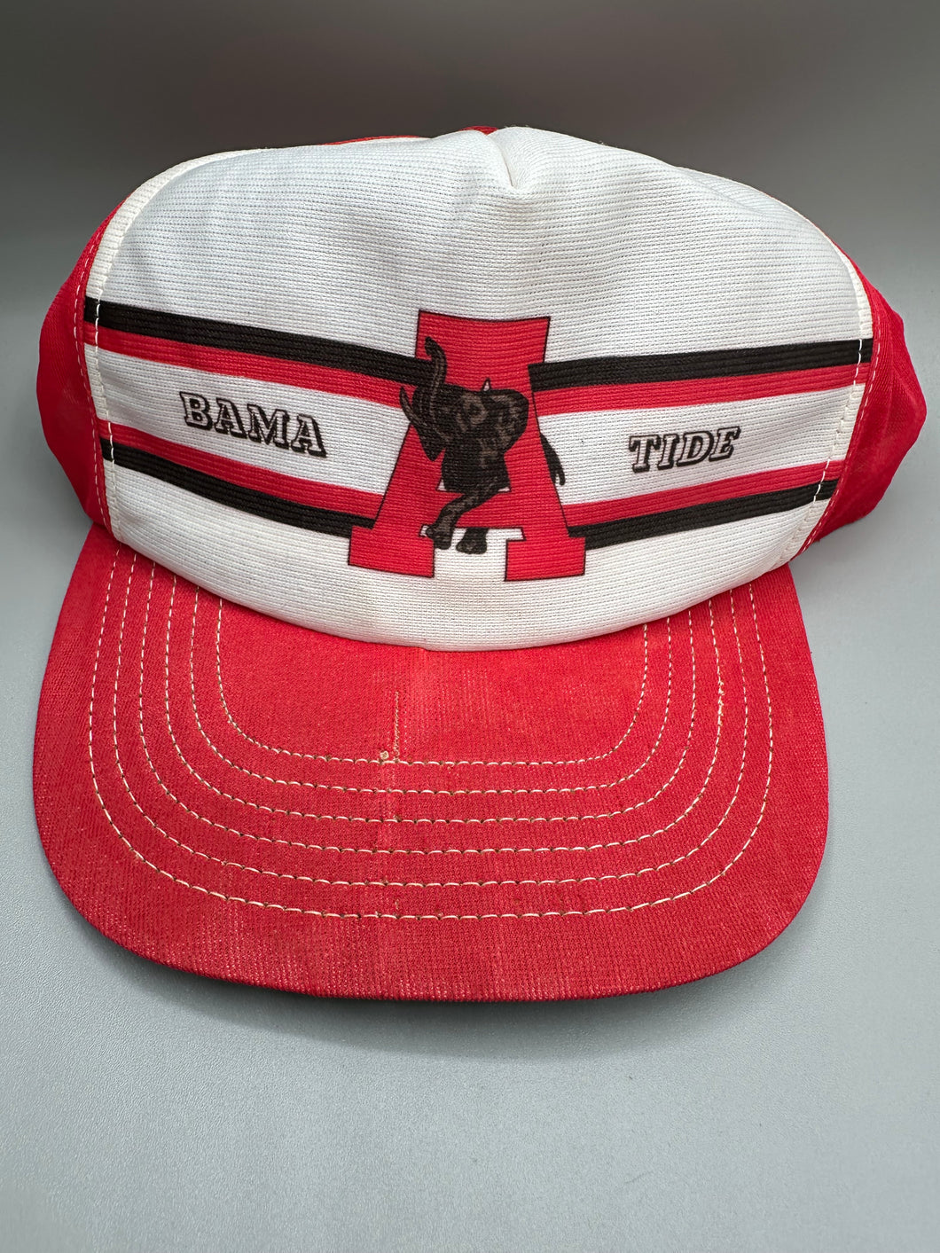 Vintage Alabama Crimson Trucker Two Tone SnapBack Hat