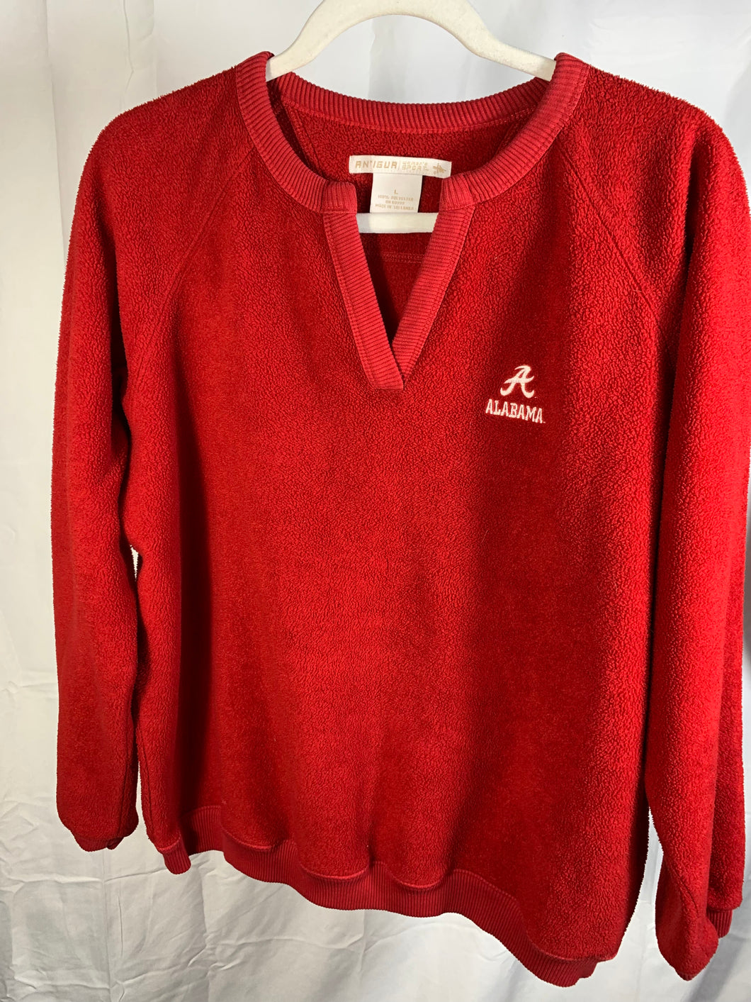 Alabama Y2K Fleece Pullover Sweatshirt Large