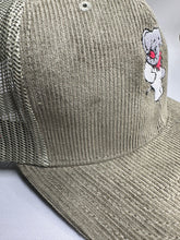 Load image into Gallery viewer, Dancing Elephant Custom Corduroy Mesh Snapback
