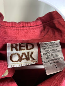 Vintage Alabama Red Oak Button Down Shirt Large