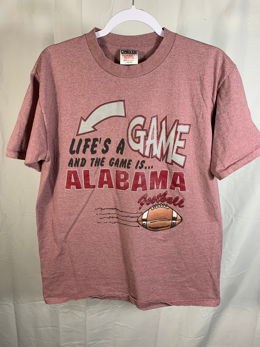 Vintage Alabama Heather Crimson T-Shirt Large