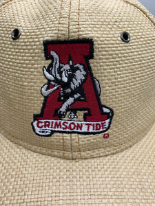 Vintage Alabama Straw Strapback Hat