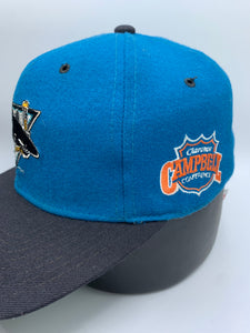 Vintage Starter X San Jose Sharks Fitted Hat Youth Nonbama