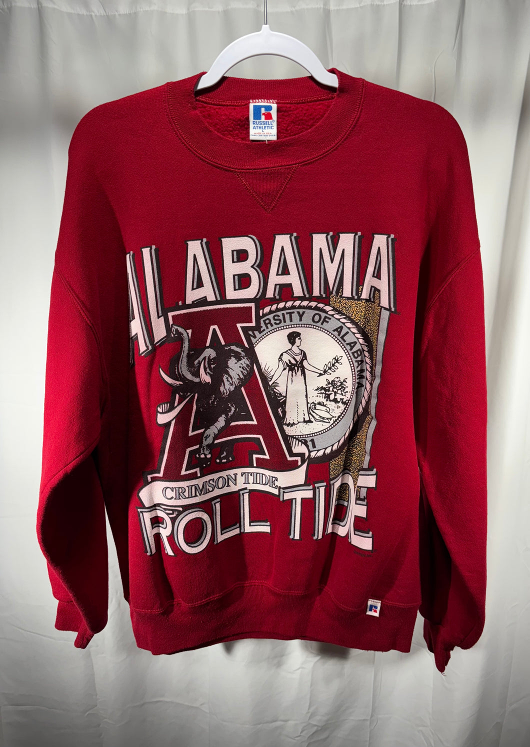 Vintage Alabama X Russell Graphic Crewneck Sweatshirt Large
