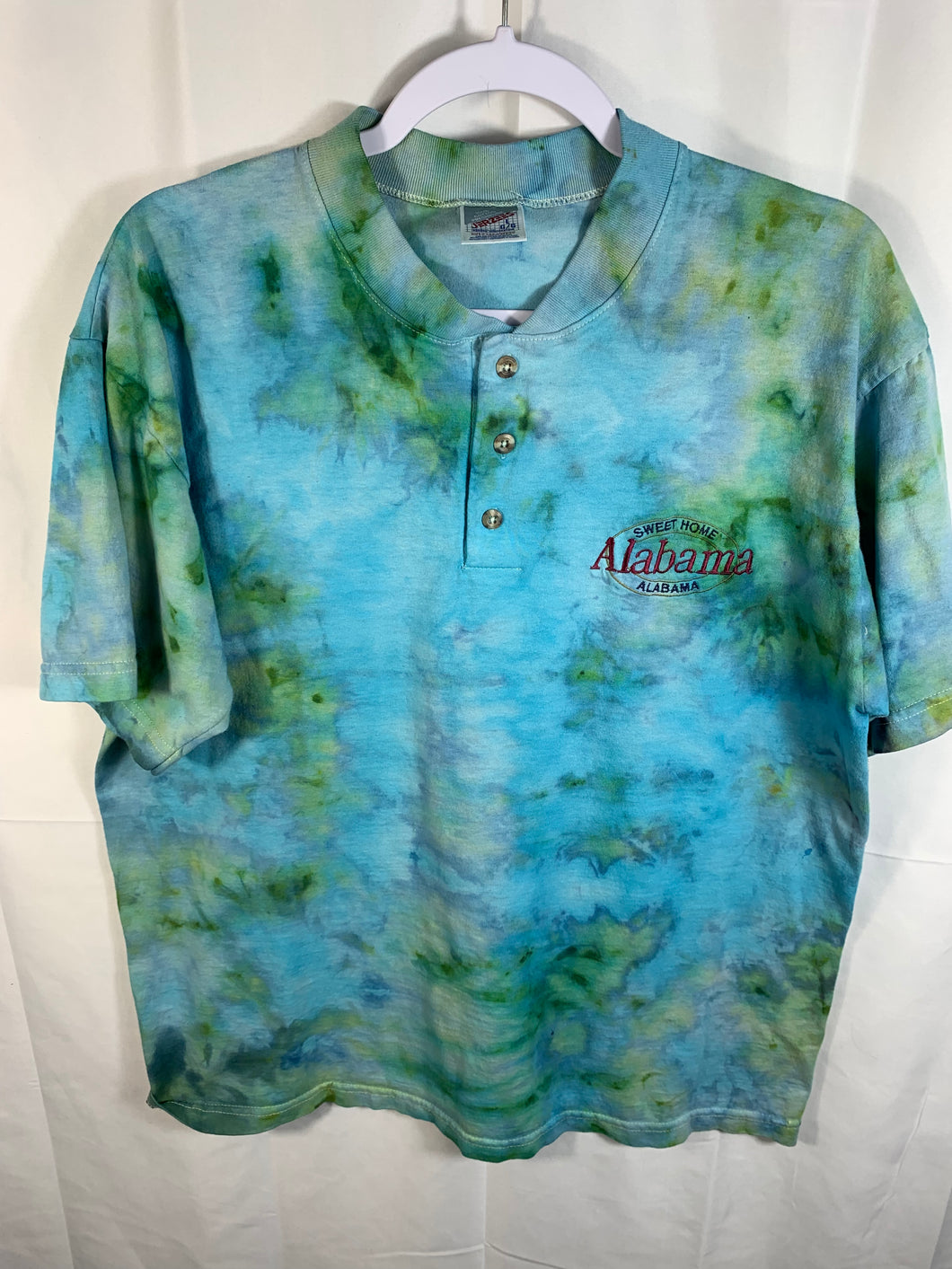 Vintage Alabama Tie Dye Embroidered T-Shirt Large