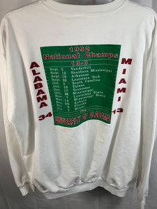 1992 National Champs Sweatshirt XXL 2XL