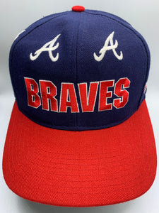 Vintage Atlanta Braves Wrap Around Snapback Hat