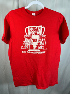 1980 Sugar Bowl X Arkansas Hanes Red T-Shirt Medium