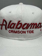 Load image into Gallery viewer, Vintage Alabama X Sports Specialties Script All White Snapback Hat
