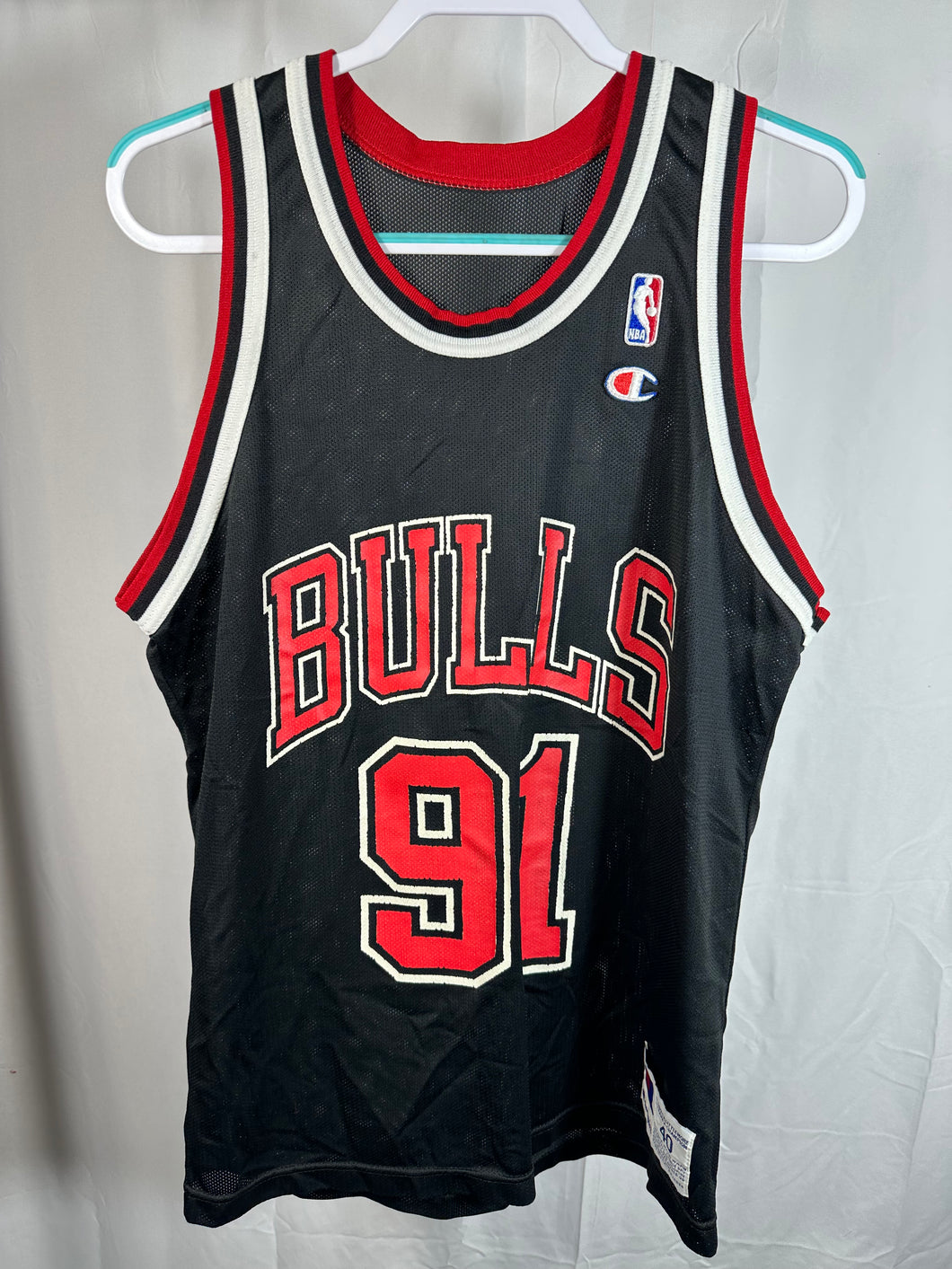 Vintage Champion Chicago Bulls Rodman Jersey Nonbama Large