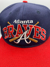 Load image into Gallery viewer, Vintage Atlanta Braves Two Tone Snapback Hat
