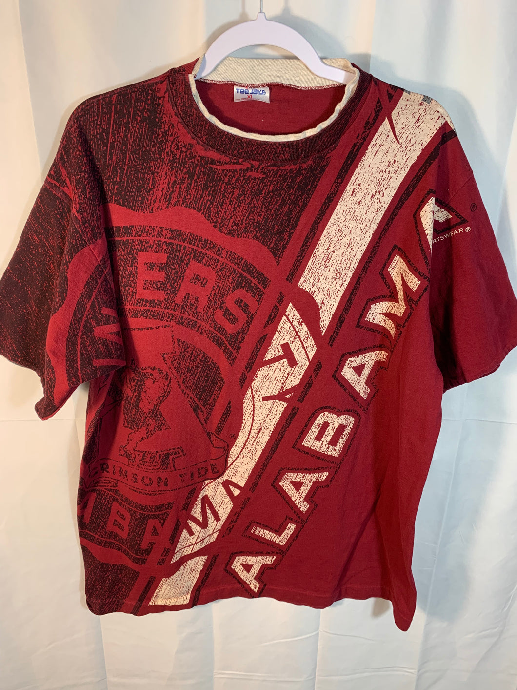 Vintage Alabama All Over Print Rare T-Shirt Large