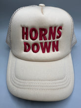 Load image into Gallery viewer, Horns Down Adjustable Custom Game Day Hat
