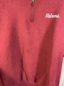 Vintage Alabama Russell Quarter Zip Sweatshirt XL