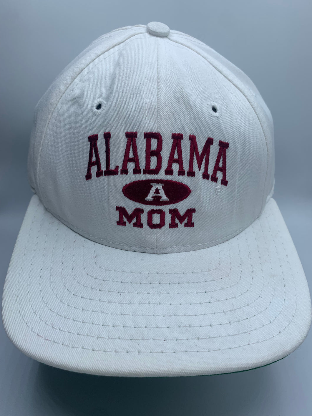 Vintage Alabama Mom White Snapback Hat
