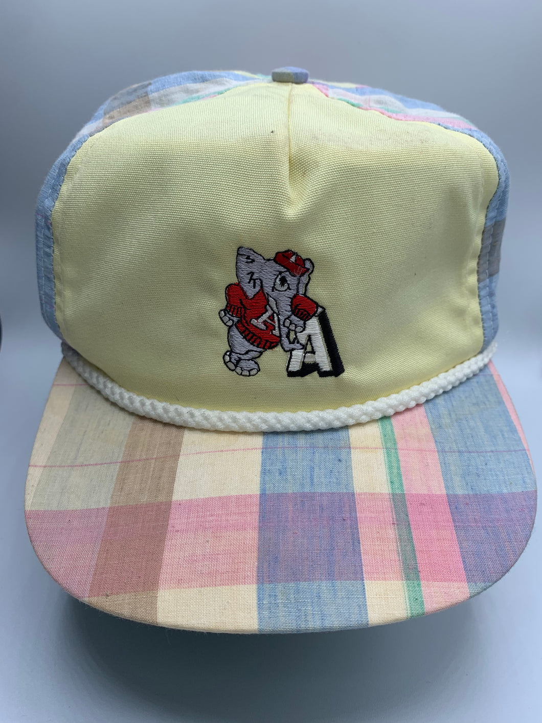 Vintage Alabama Big Al Plaid Strapback Hat