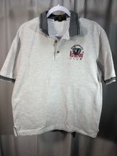 Load image into Gallery viewer, Vintage Alabama Grey Red Elephant Club Polo Shirt Large
