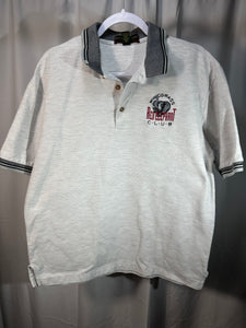 Vintage Alabama Grey Red Elephant Club Polo Shirt Large