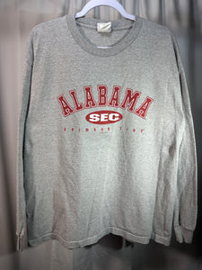 Vintage Alabama SEC Grey Long Sleeve Shirt XL