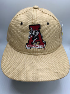 Vintage Alabama Straw Strapback Hat