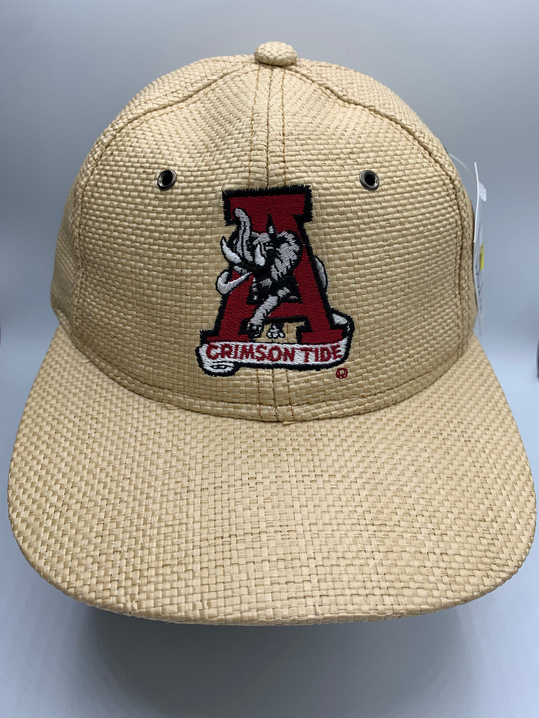 Vintage Alabama Straw Strapback Hat