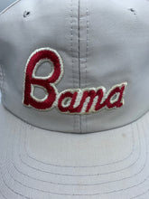 Load image into Gallery viewer, Vintage Bama Spellout Grey Snapback Hat
