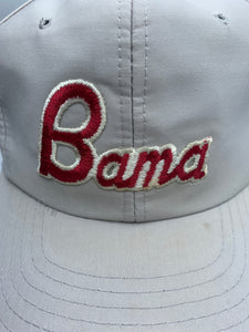 Vintage Bama Spellout Grey Snapback Hat