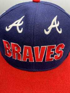 Vintage Atlanta Braves Wrap Around Snapback Hat