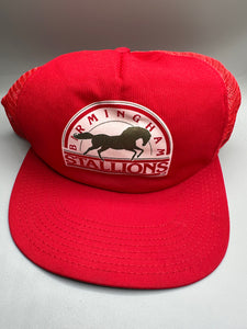 Vintage Birmingham Stallions Trucker Snapback USA