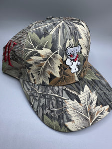 Vintage Camouflage Dancing Elephant Custom Snapback