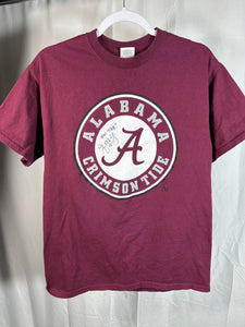 Alabama Greg McElroy Autographed T-Shirt Medium