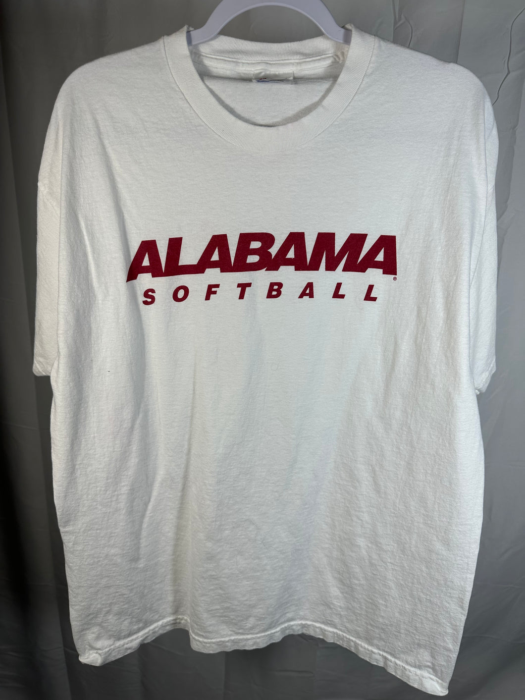 Vintage Alabama Softball White T-Shirt Large