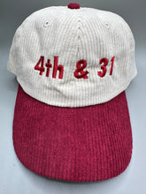 Load image into Gallery viewer, 4th &amp; 31 Game Day Custom Corduroy Hat
