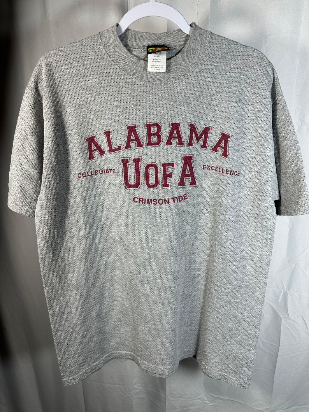 Vintage University of Alabama Grey T-Shirt Large