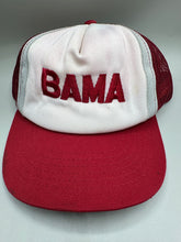 Load image into Gallery viewer, Vintage Alabama Two Tone Trucker Snapback Hat
