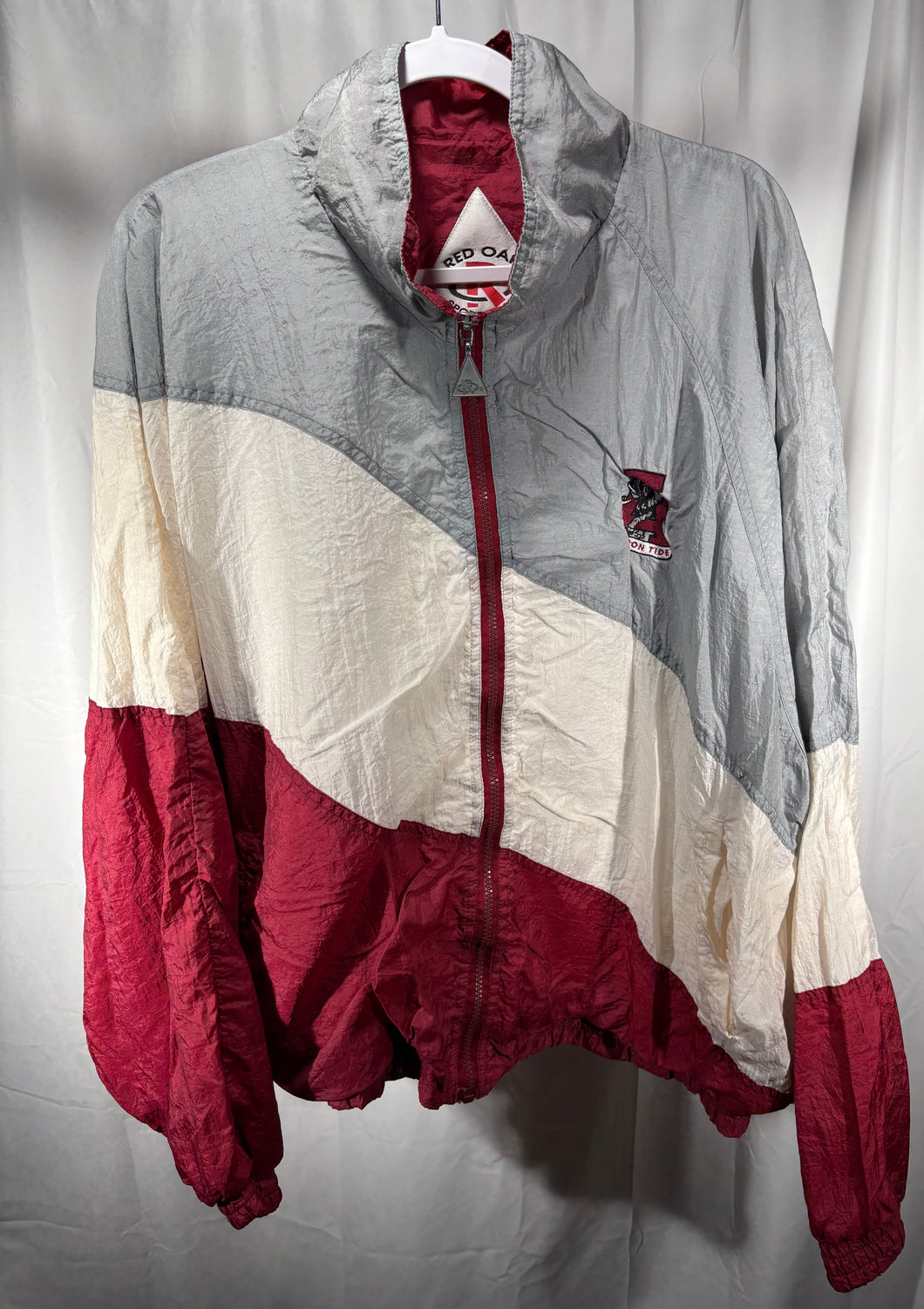 Vintage Alabama Color Block Windbreaker Jacket XL