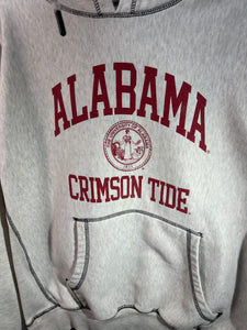 Alabama Crest Grey Hoodie Sweatshirt XL