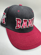 Load image into Gallery viewer, Vintage Bama Spellout Black Fitted Hat Sz 7
