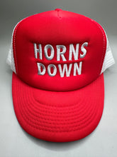 Load image into Gallery viewer, Horns Down Adjustable Custom Game Day Hat
