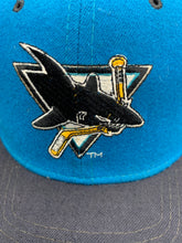 Load image into Gallery viewer, Vintage Starter X San Jose Sharks Fitted Hat Youth Nonbama
