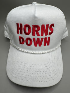 Horns Down Adjustable Custom Game Day Hat