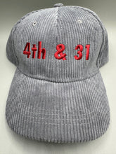 Load image into Gallery viewer, 4th &amp; 31 Game Day Custom Corduroy Hat
